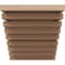 Ekena Millwork 4"W x 4"D x 4"H Wide Landon Rough Cedar Woodgrain TimberThane Corbel, Primed Tan CORUR04X04X04LANRCPR - alternate 5
